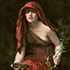 Oil painting reproduction sample #262 Priestess of Delphi, 1891 by John Collier